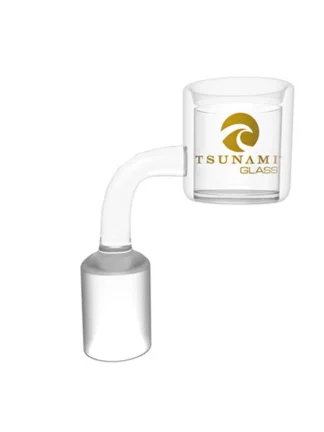 Tsunami Thermal Quartz Banger with Carb Cap 18MM Female - Clear