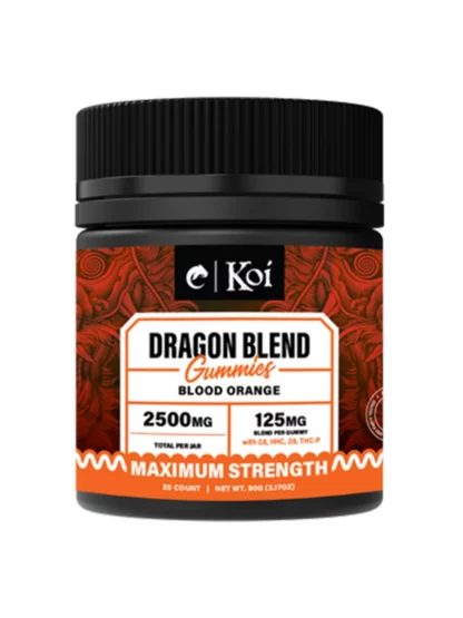 Koi Dragon Blend Gummies 2500mg Blood Orange