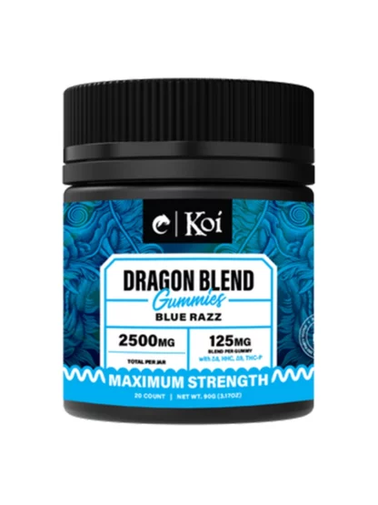Koi Dragon Blend Gummies 2500mg Blood Blue Razz