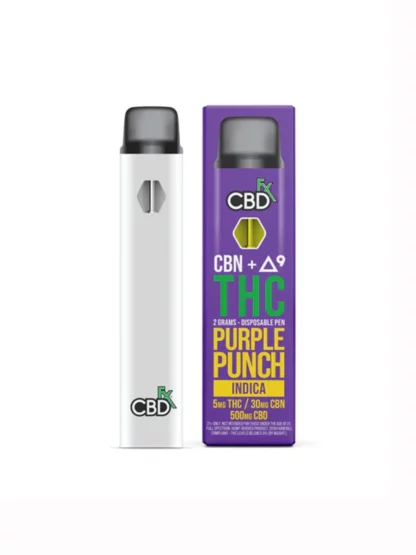 Purple Punch Indica CBDfx CBN + Delta 9 THC Vape Pen