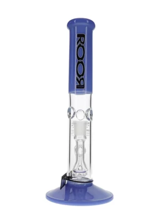 ROOR Tech Fixed 14” Straight Milky Blue Water Pipe