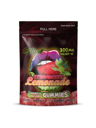 Strawberry Lemonade Cutleaf Exotics Hemp-O Gummies 300mg