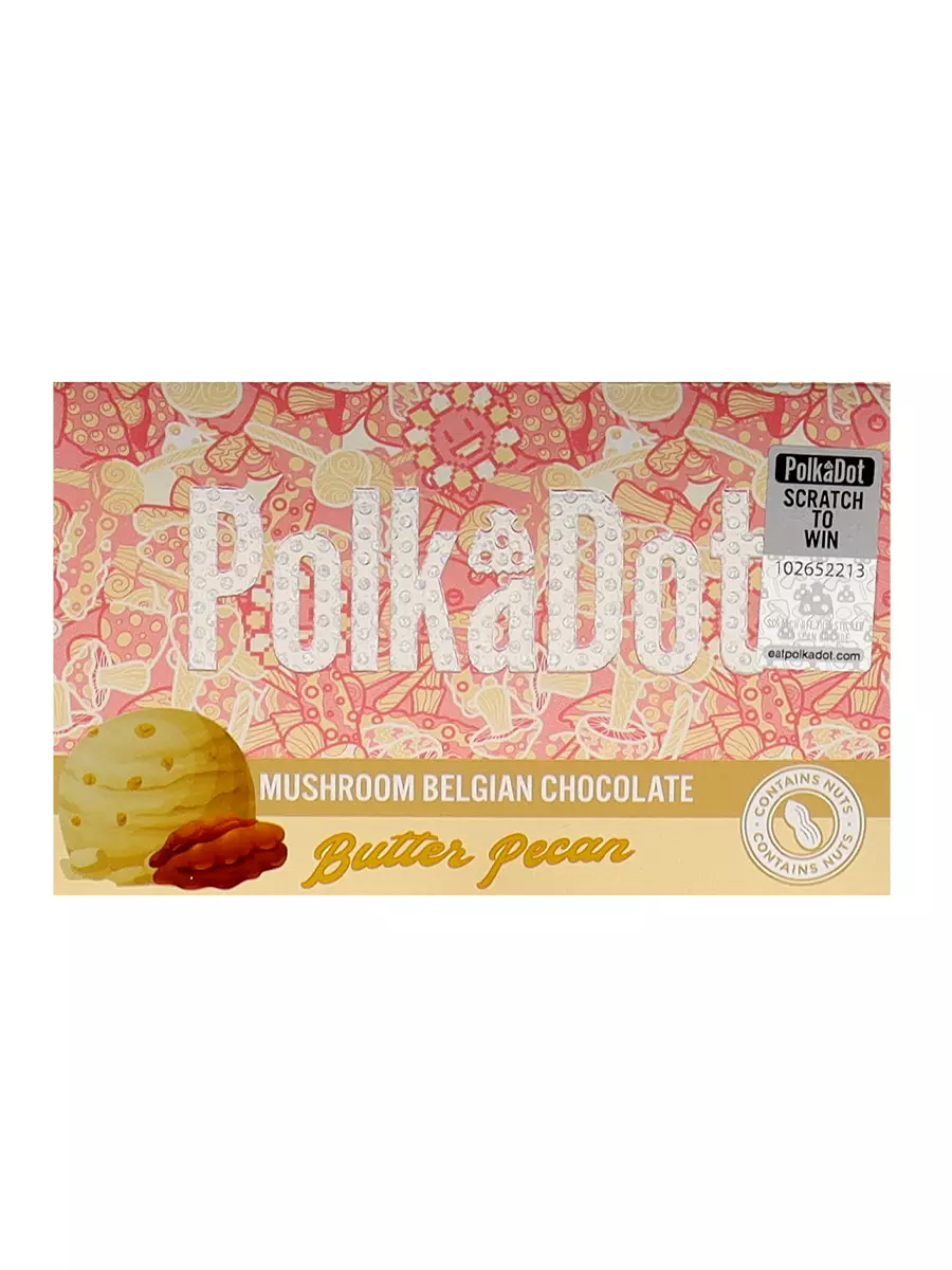 https://olofly.com/wp-content/uploads/2023/10/Butter-Pecan-PolkaDot-Magic-Mushroom-Belgian-Chocolate-1.webp
