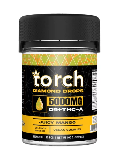 Juicy Mango Torch diamond drops 5000mg D9+THC-A
