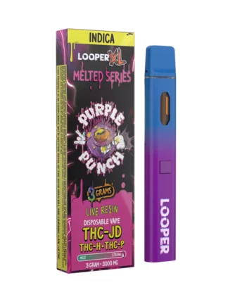 Purple Punch Looper XL Melted Series THC-JD+THC-H+THC-P Vape 3G