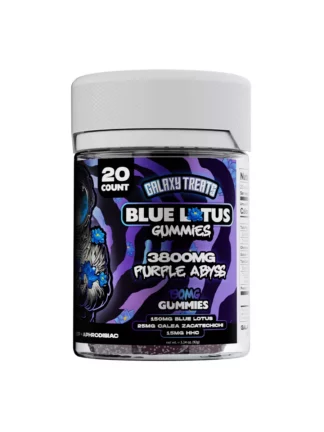Purple Abyss Galaxy Treats Blue Lotus Gummies 3800mg