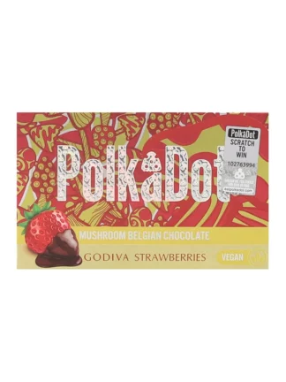 Godiva strawberry PolkaDot Magic Mushroom Belgian Chocolate
