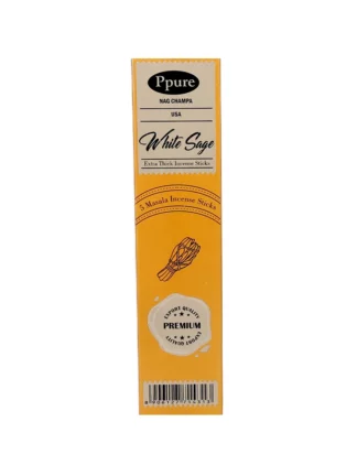 White Sage Ppure Nag Champa USA Extra Thick Incense Sticks