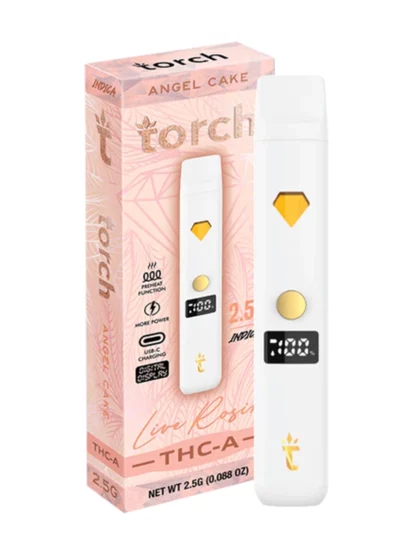 Angel Cake Torch THC-A Live Rosin Disposable 2.5G