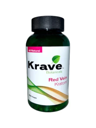 Krave Botanicals Red Vein Kratom Capsules 300