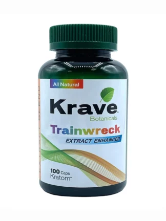Krave Botanicals Trainwreck Extract Enhanced Kratom Capsules