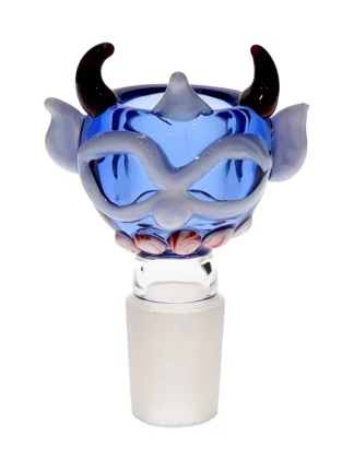 18MM Devil Blue Male Glass Bowl