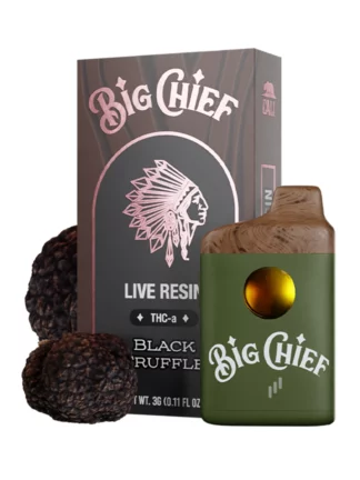Black Truffle Big Chief Live Resin THC-a Disposable Vape 3G